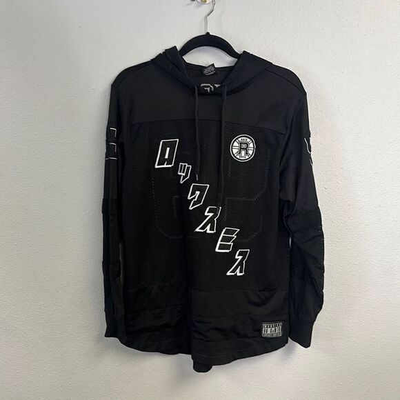 Rocksmith Shinobi Men's Black Japanese Graphic Jersey Pullover Hoodie Size M - Picture 1 of 10